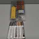 Laminate Floor Repair Kit with Heat Pen,Linoleum Repair Hard Wax 12 Color Wood Vinyl Floor Furniture Repair Kit Touch Up Marker Cover Scratches, Stains, Cracks, Holes for Door, Cabinet, Table