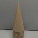Zhanmai 12 Pcs Paper Mache Cones Open Bottom Cardboard Craft Cone for DIY Gnomes Ornament Tree Decoration DIY Craft Home Decoration(9.8 x 3.9 Inch)