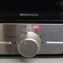 Ninja BW1001 NeverStick PRO Belgian Waffle Maker, Vertical Design, 5 Shade Settings, with Precision-Pour Cup & Chef-curated Recipe Guide, Black & Silver