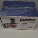 GANIZA Food Processors, Electric Food Chopper with Meat Grinder & Vegetable Chopper - 2 Bowls (8 Cup+8 Cup) with Powerful 450W Copper Motor - Includes 2 Sets of Bi-Level Blades for Fruits/Meat/Nuts (Black)