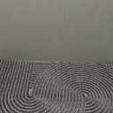 Door Mat Indoor Outdoor Front Door Entrance, Water, Stain and Dirt Resisitant Doormat, Low-Pile Non-Slip Sturdy Welcome Mats, 24"35", Grey (Spiral Pattern) (2' x 2'11" (Rectangular))