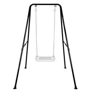 Baby Swing Stand, Foldable Swing Stand for Indoor & Outdoor Use | Heavy Duty A-Frame Metal Swing Stand Frame for Indoor & Outdoor Use (Hammock Chair not Included) (Black)