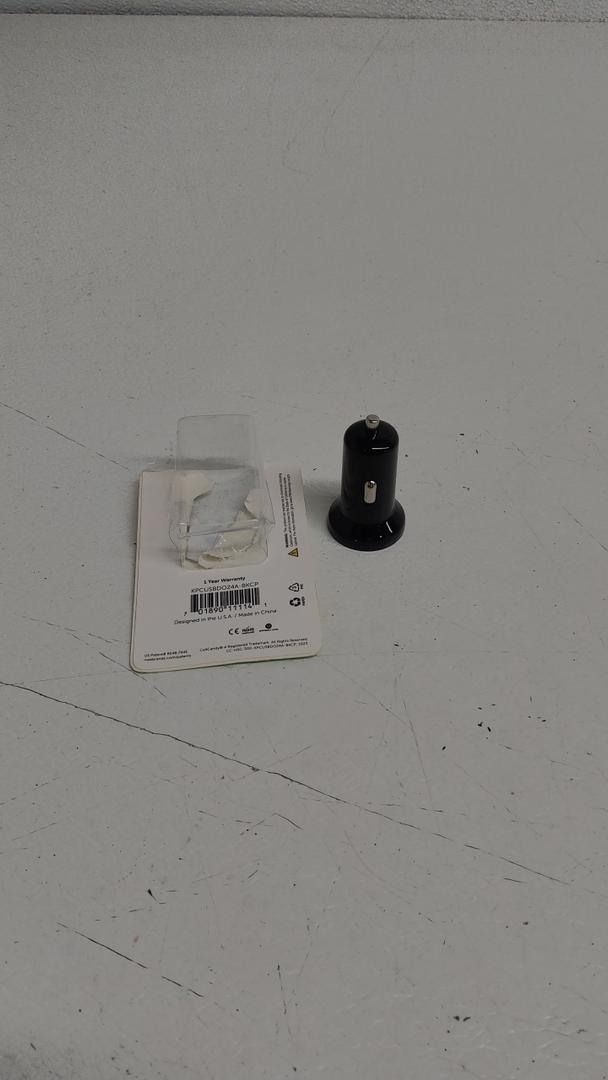 PP CCY 2.4A DUAL USB CAR CHARGER BLK