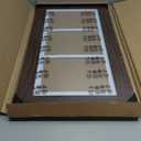 8x16 Picture Frame Display 3 opening Picture Frame 5x7 Collage,Multi Photo Frame with Mat,Plexiglass,Horizontal and Vertical Formats for Wall Decor,Walnut Wood Grain