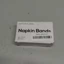 NATURALABEL Napkin Bands, Paper Napkin Rings Self Adhesive 500-Count (White) (1 Boxes (500 Units))