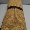 Kempf Black Border Coco Coir Door Mat, 24" x 48", Woven Backed, Heavy Duty Outdoor, Natural Fiber Entrance Mat for Front Door, Patio, Porch