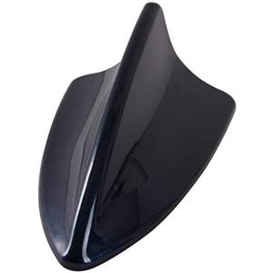 Possbay Glossy Black Car Decorative Shark Fin Antenna with Adhesive Tape ABS Plastic Universal Fit Decorative Cover Accessories (Black)