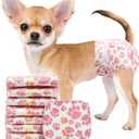 Dono Disposable Dog Diapers Female, Super Absorbent Doggie Diaper, Rapid-Dry Gel Technology Puppy Diapers, Leak-Proof Fit for Cat Doggy in Heat, Excitable Urination, Incontinence, XX-Small