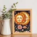 2 x Miairivy Sun & Moon 5D Diamond Painting Kits for Adults, Diamond Art Sets for Adults Beginners, Full Round Drill Dot DIY Gem Art Craft Home Wall Decor and Gift - 12x16 Inches