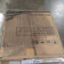 Patio Umbrella Base, 43lbs Outdoor Heavy Duty Square Concrete Stand, Fits 6-12ft Fringe Market Umbrella, Teak Brown