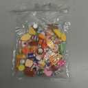 50Pcs Miniature Food Drinks Bottle Soda Pop Cans, Pretend Play Mini Kitchen Game Party Accessories Toys Hamburg Cake Ice Cream for 1/12 Doll House