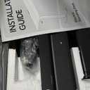 Claiks Electric Standing Desk, Adjustable Height Stand up Desk, 24x48 Inches Sit Stand Home Office Desk with Splice Board, Black Frame/Rustic Brown Top