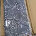 Zinus Full Piper Upholstered Platform Bed with Horizontal Paneled Headboard, Wooden Slat Support, No Box Spring Needed, Easy Assembly, Eco Friendly Packaging, Dark Grey