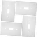 Gadpiparty 4pcs Toggle Switch Cover Protective Wall Plate PC Plastic Single Switch Panel Guard for Home