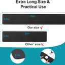 Customizable Faucet Mat for Kitchen Sink: 30"L x 5.5"W Quick Drying Kitchen Sink Mat & Bathroom Counter Protector - Cut to Fit with 2 or 3 Hole Faucet Design - Extra Long Absorbent Splash Guard