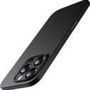 JETech Ultra Slim Case for iPhone 16 Pro 6.3 Inch, Camera Lens Full Protection, Lightweight Matte Finish PP Hard Minimalist Cover (Black)