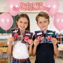 Valentines Day Cards Gift for Kids School, 24 Pack LED Light Toys with Valentines Greeting Cards, Glow in the Dark Lighting Bulk Toy for Valentines School Classroom Exchange Prizes Party Favors