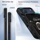 BENTOBEN for iPhone 17 Pro Max Case,Cute Butterfly Pattern 17ProMax Magnetic Case [Compatible with MagSafe] Translucent Matte Slim Shockproof Women Protective Cover for iPhone 17 Pro Max 6.9",Black