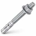 8pcs 1/2" x 4-1/2" ZincPlated Wedge Anchor  HeavyDuty Concrete Fasteners, Carbon Steel Expansion Bolts (Pack of 8)
