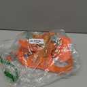 BARKBAY No Pull Dog Harness Large Reflective Dog Harness with Front Clip and Easy Control Handle for Walking Training Running with ID tag Pocket(Orange,L)