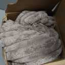 UGASA Soft Velvet Stripe Decorative Pillow Covers Set of 2 Solid Corduroy Textured Euro Cushion Cases for Couch Bedroom Sofa Farmhouse, 24x24 Inch, Light Brown