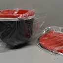 Silicone Liners for KitchenAid 7 Quart Stand Mixer - Bwol Liners for Kitchen Aid Mixer, No More Mixer Bowls Needed - 3 Liners & 3 Lids, Red & White & Black