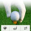 4-in-1 Golf Hitting Mat, Golf Practice Mat with Fairway, Rough, Sand & Tee Turf, Indoor Outdoor Golf Training Mat for Driving, Chipping & Putting with Golf Mat Tees