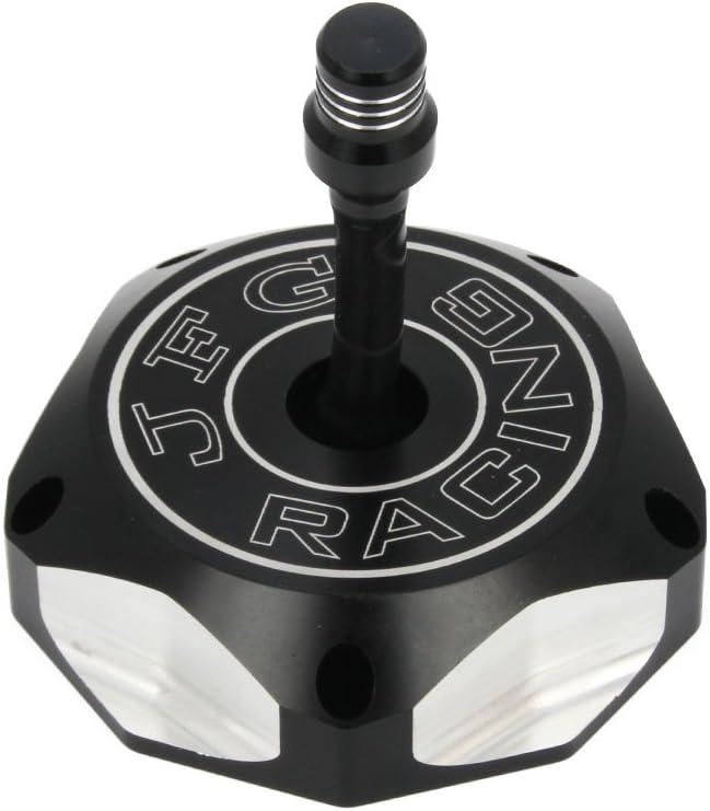 CNC Billet Gas Cap Cover Dirt Bike Gas Fuel Tank Cap with Air Vent Hose For For XR70R XR80R XR100R CRF250X CRF250R XR400 CRF450R CRF450X XR600L TRX400EX - Black