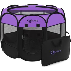 Siedihit Dog Playpen, Puppy Pet Playpen, Dog Crate Tent Cage Indoor