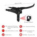 Left & Right Electronic Brake Lever Set for Most Electric Bicycle, GT03 Oil Power-Off Function Ebike Handle, Brake Grips for Electric Bike, Ebike Accessories Cut Off Power (Left)