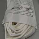 2Pcs196" Wedge-Shape Foam Window Weather Stripping Door Seal Strip,Soundproofing Frame Insulation Tape for Exterior Front Door,Noise Cancelling Window Inserts,Door Gap Filler Light Blocker,White