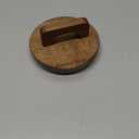 DOITOOL Wood Mason Jar Lids with Silicone Sealing Ring, 4 Inch Round Wide Mouth Acacia Wood Canning Jar Lids Covers with Handle