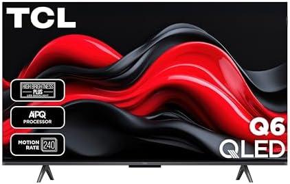 TCL 43-Inch Q65 QLED 4K UHD Smart TV with Google TV (43Q651G, 2024 Model) Dolby Vision, Dolby Atmos, HDR Pro+, Game Accelerator Enhanced Gaming, Voice Remote, Works with Alexa, Streaming Television