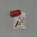 OLLEN TPU Key Fob Cover with Bling Ring, Fit for Volkswagen VW Jetta Golf Polo MK6 Passat Tiguan Beetle Polo MK7 Passat Cross Gran Sagitar Santana Bora Skoda, Soft Remote TPU Key Case, 3 Button, Red