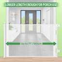 Retractable Baby Gate, Extra Wide Safety Kids or Pets Gate, 33 Tall, Extends to 71 Wide, Mesh Safety Dog Gate for Stairs, Indoor, Outdoor, Doorways, Hallways