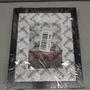 PEALSN 8x10 Picture Frame Set of 6, Display Picture 5x7 with Mat or 8x10 Without Mat, Black Woodgrain