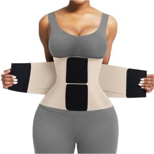 FeelinGirl Waist Trainer Belt Waist Cincher Trimmer Ab Belt Tummy Control Body Shaper with Triple Wrap Women and Men, Size XXL