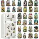 Motipuns 30 Pcs Halloween Diamond Painting Magnets Kits Gothic Potion Bottle Diamond Art Fridge Magnet Refrigerator Sticker for Beginners Kid Adults Home Decors DIY Art Craft Gifts