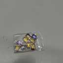 WILLWA 10Pcs/Lot Crystal Rectangular Pendant Purple 13x18MM Square Faceted Glass Flat Beads for DIY Making Necklace Needlework (Color : 2)