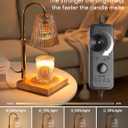 Candle Warmer Lamp with Timer, Dimmable Candle Warmer for Home Decor, Birthday Gifts for Women Mom, Adjustable Height Wax Melt Warmer with 2 Bulbs