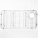 AWOKE Sink Rack for Bottom of Sink, 26x14, Rear Drain, Stainless Steel | Sink Protectors for Kitchen Sink, Stainless Steel Sink Grid, 26x14 in, Rear Drain, Rust Resistant, Soft Rubber Feet