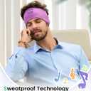 Perytong Sleep Headphones Tech Gadgets Bluetooth Headband for Women Headband Headphone with Ultra-Thin HD Speakers & Mic, Perfect for Sleeping Yoga Running Workout Travel Sports Unique Gifts