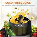 COWSAR Cold Press Juicer, Advanced Touch Controls Juicer Machines with 5.4" Wide Feed Chute, Quiet Motor High Juice Yield Slow Masticating Juicer for Whole Fruits & Vegetables