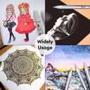 Dyvicl Metallic Silver Gel Pens, 0.8 mm Fine Point Pens Gel Ink Pens for Black Paper Drawing, Sketching, Illustration, Adult Coloring, Journaling, Set of 12