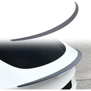 Spoiler Fit for Tesla Model Y 2020-2024, Upgrade ABS Material Rear Spoiler Wing OEM Rear Trunk Lip, Model Y Accessories, Matte Carbon Fiber
