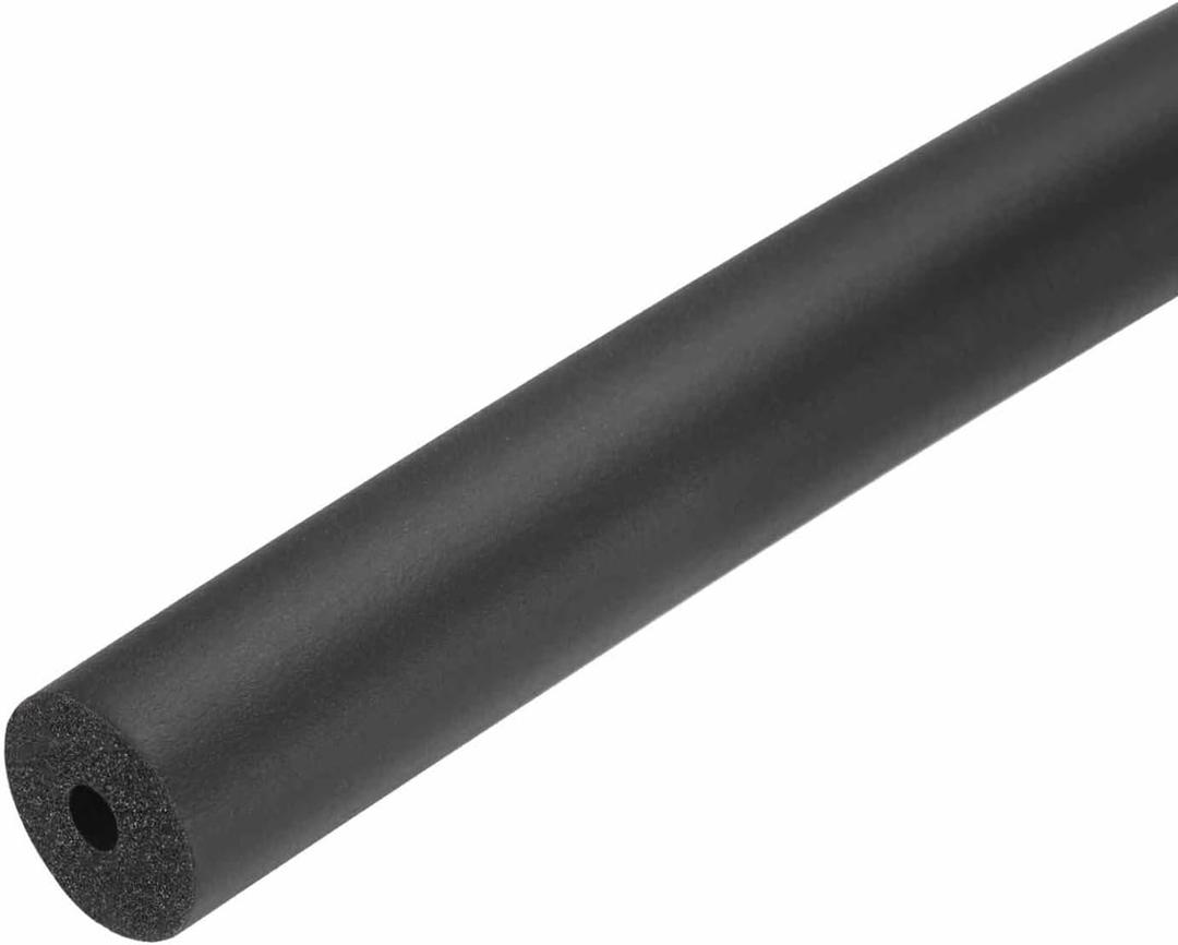 MECCANIXITY Pipe Insulation Foam Tube 1/8" ID x 1/2" OD 3ft Foam Tubing Heat Insulated Pipe for AC Unit Handle Grip Water Pipe Freeze Protection - 3.5x13mm/Black