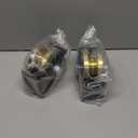 Soiiw 4" Sliding Gate Rollers Wheel 2 Pack V Groove Slide Wheel 1-3/4" Width with Welded Bracket Heavy Duty Solid Double Bearing 3000 Lbs Capacity with Screws