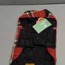 Kuoser Warm Dog Coat, Waterproof Dog Coats for X-Small Dogs, Adjustable Durable Doggie Winter Jacket Reversible Cozy Puppy Cold Weather Apparel from Small to Large Breed, Bright Red XS