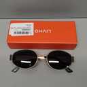 livho 2025 Trendy Oval Sunglasses - Stylish Polarized Shades for Everyday - Retro Metal Frames