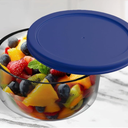 Replacement Lids for Pyrex Glass Food Storage Containers Round (2) 7202-PC 1 Cup Blue